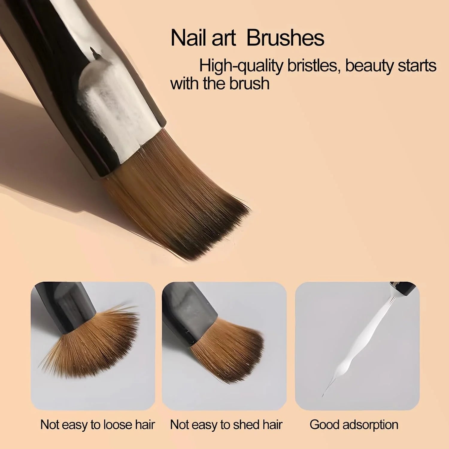 9-Piece Nail Art Design Gel Brush Set