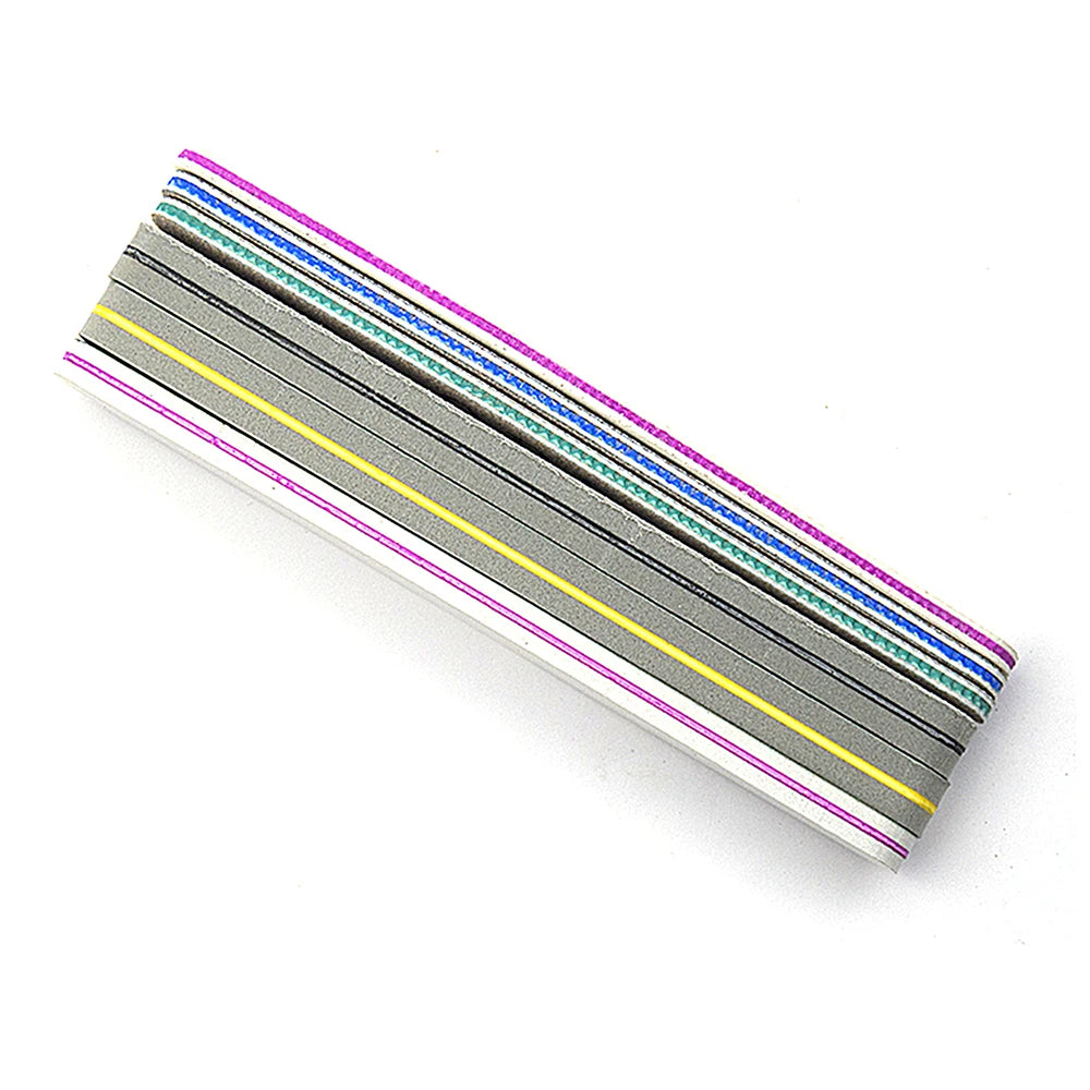 6Pcs Professional Nail File Buffer 100/180 , 220/280, Grit Nail File 240.
.